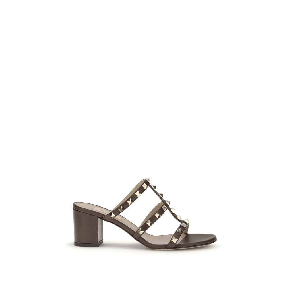 Brown Calf Leather Bos Taurus Flat Sandals