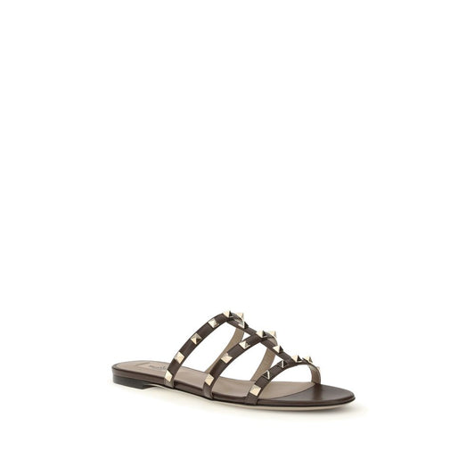 Brown Calf Leather Bos Taurus Sandals