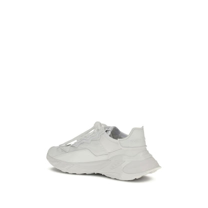 White Polyamide Athletic Sneakers