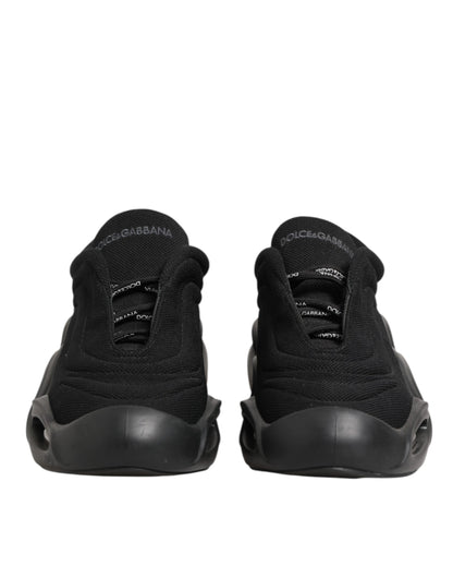 Black Lace Up Wave Low Top Men Sneaker Shoes