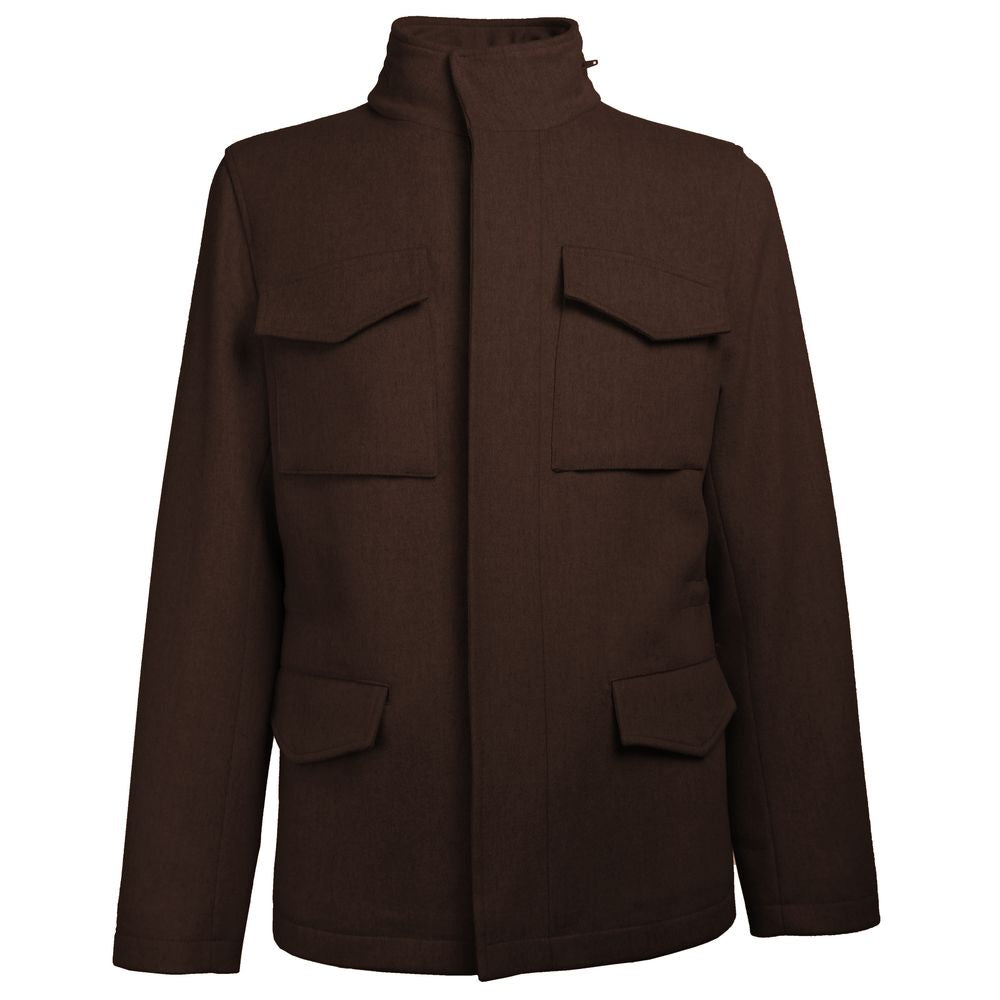 Brown Wool Men's Jacket