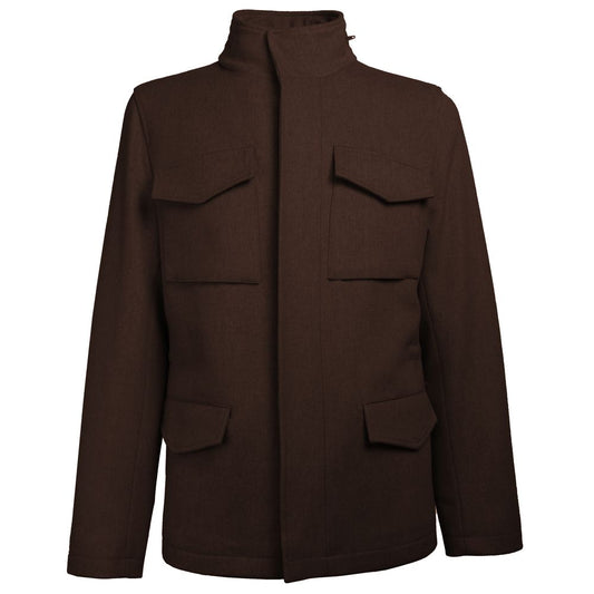 Brown Wool Men's Jacket