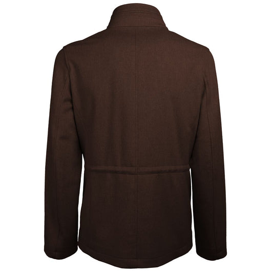 Brown Wool Men's Jacket