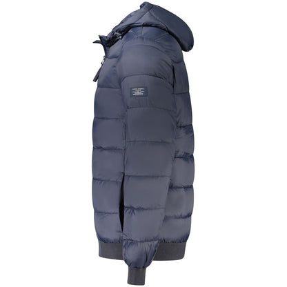 Blue Polyamide Jackets & Coat