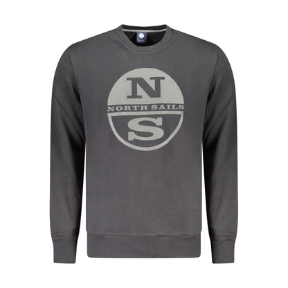 Black Cotton Sweatshirt