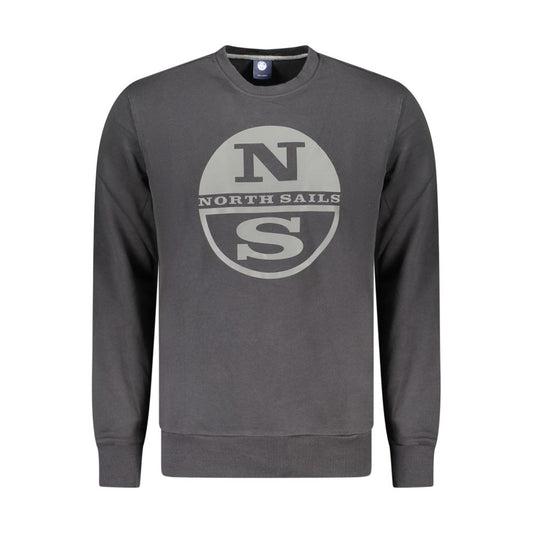 Black Cotton Sweatshirt