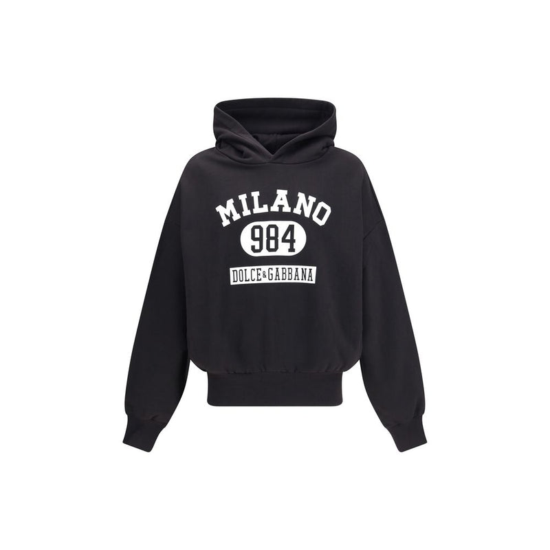 Black Cotton Sweatshirt