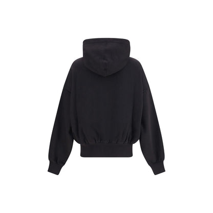 Black Cotton Sweatshirt