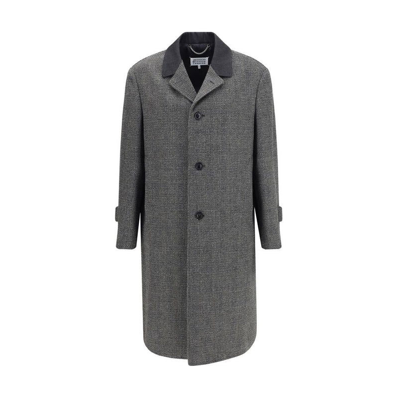 Gray Fleece Wool Coat