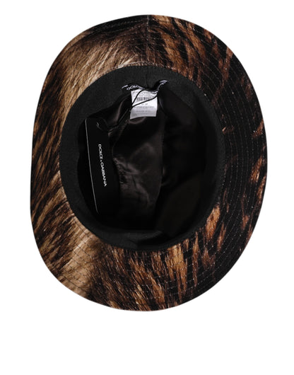 Multicolor Cotton Blend Fedora Capello Men Hat