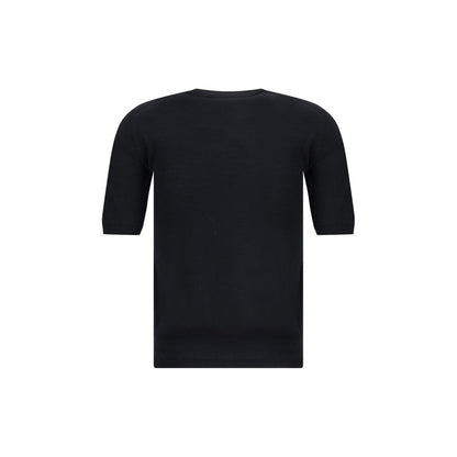 Black Fleece Wool Top