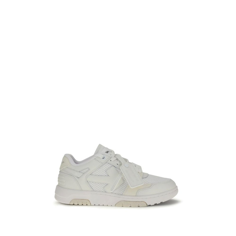 White Calf Leather Bos Taurus Low Top Sneakers