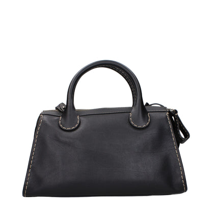 Black Leather Handbag