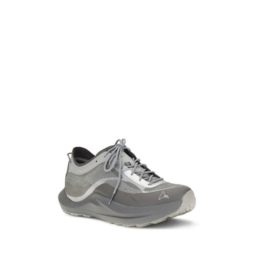 Gray Polyamide Athletic Sneakers