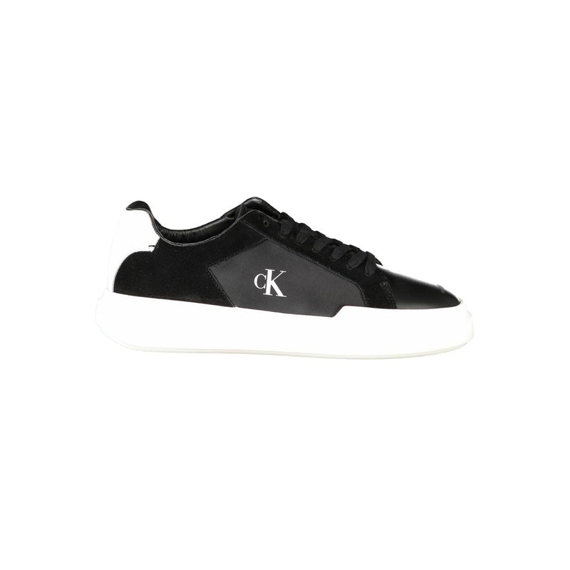 Black Polyester Sneaker
