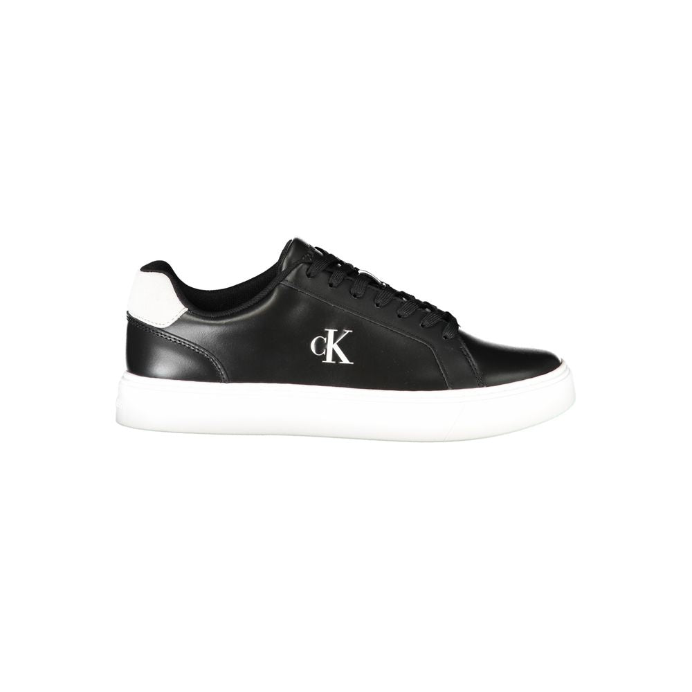 Black Polyester Sneaker