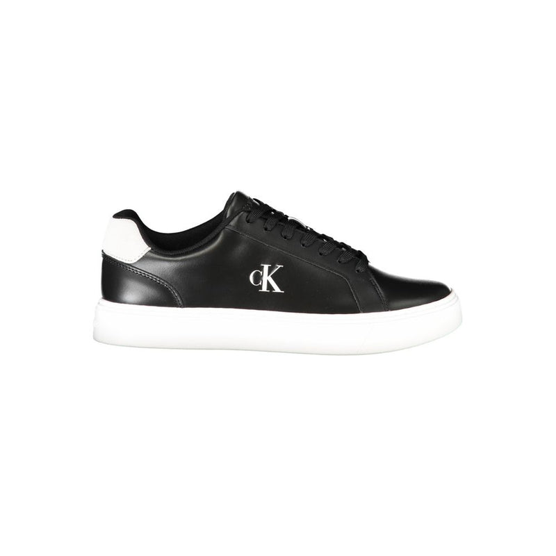 Black Polyester Sneaker