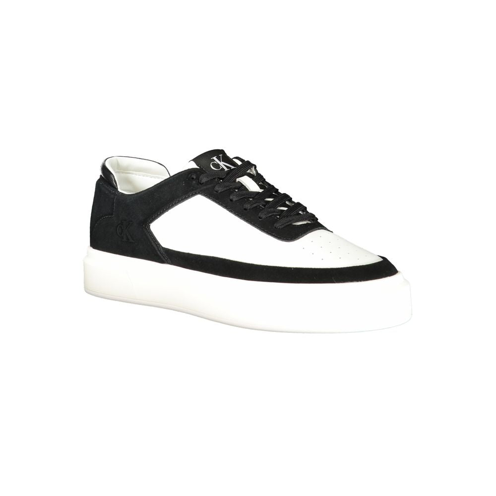 White Polyester Sneaker
