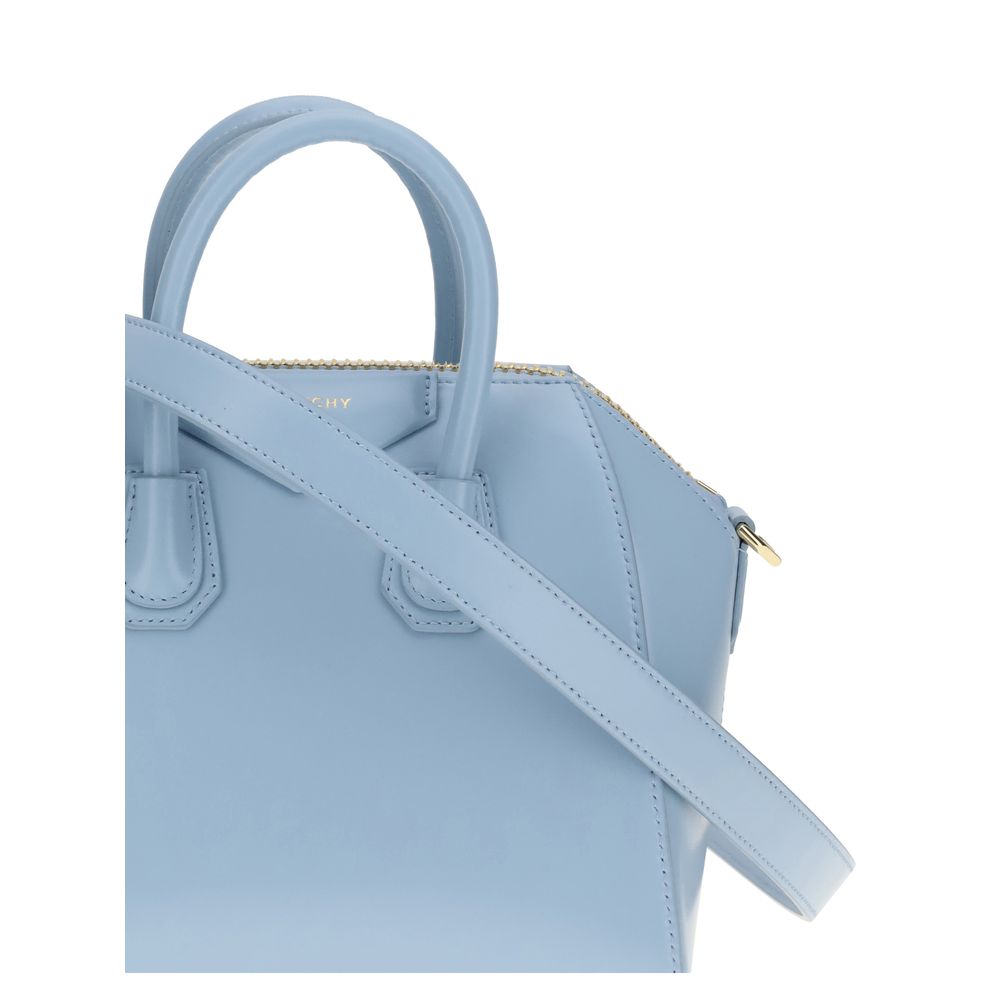 Light Blue Calf Leather Bos Taurus Handbag
