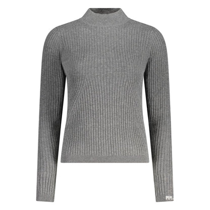Gray Cotton Women Sweater