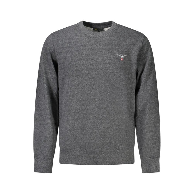 Gray Cotton Men Sweater