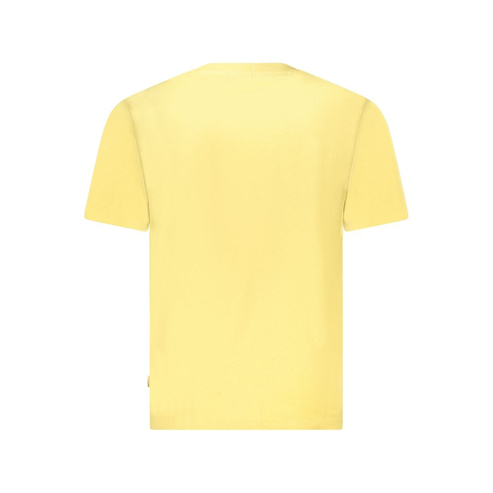 Yellow Cotton Men T-Shirt