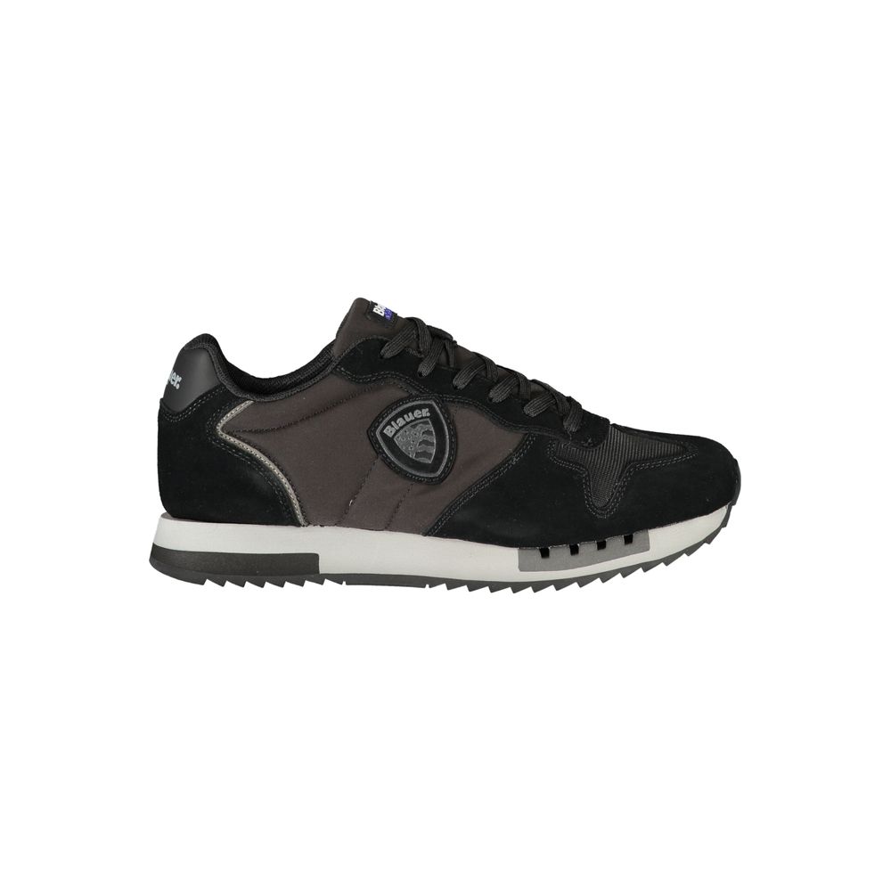 Black Polyester Sneaker
