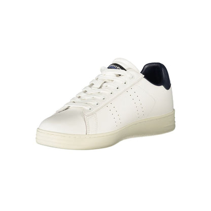 White Polyester Sneaker