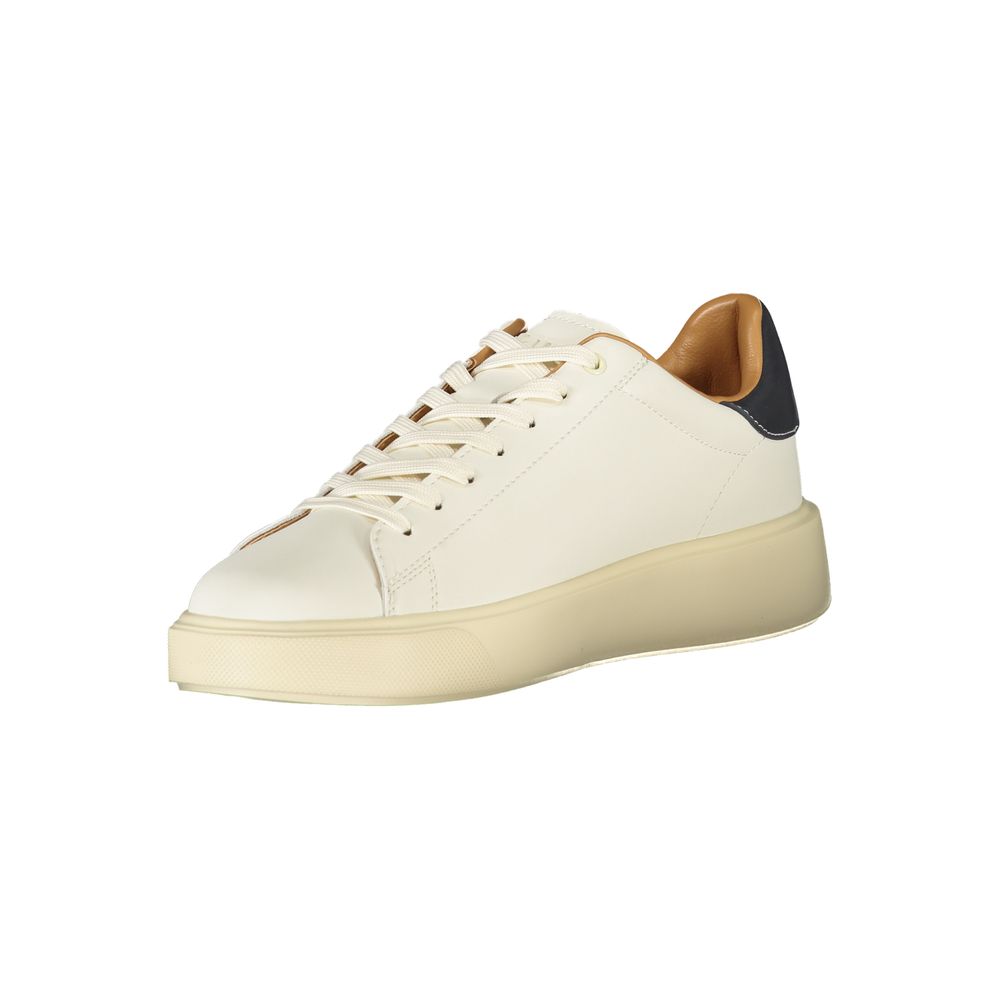 White Polyester Sneaker
