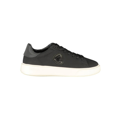 Black Polyester Sneaker
