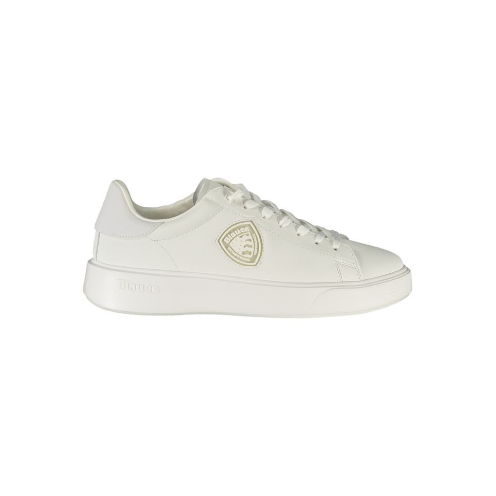 White Polyester Sneaker