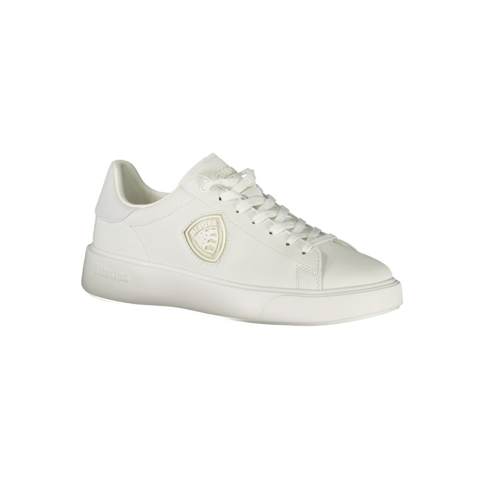 White Polyester Sneaker