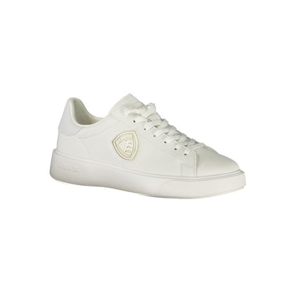 White Polyester Sneaker