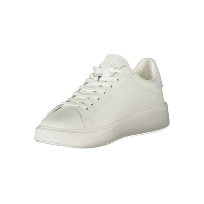 White Polyester Sneaker
