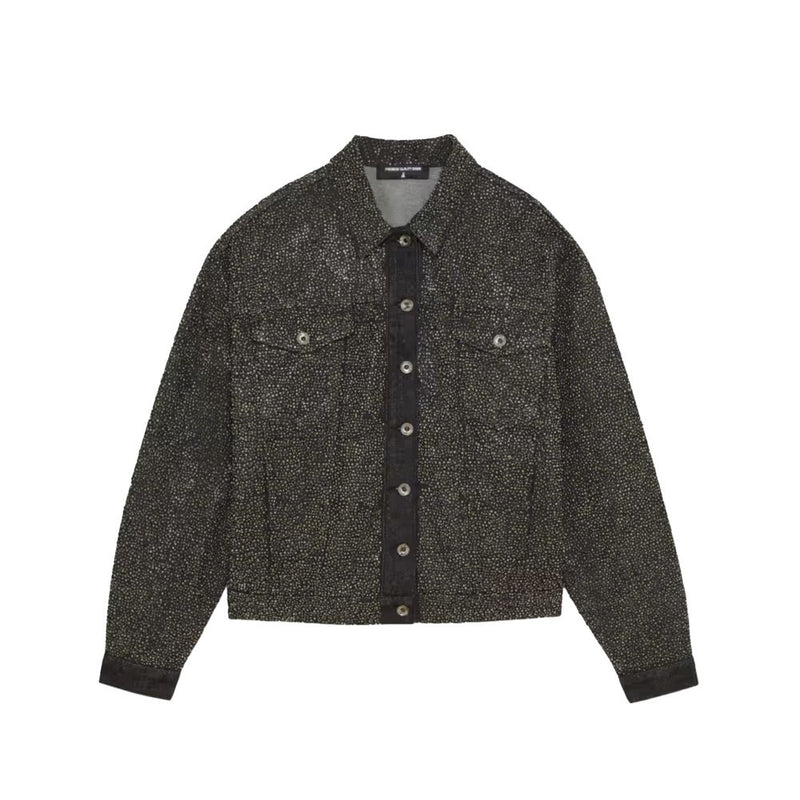 Black Cotton Jackets & Coat