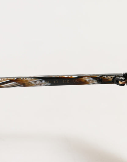 Brown Full Rim Acetate Pilot Eyewear Sunglasses