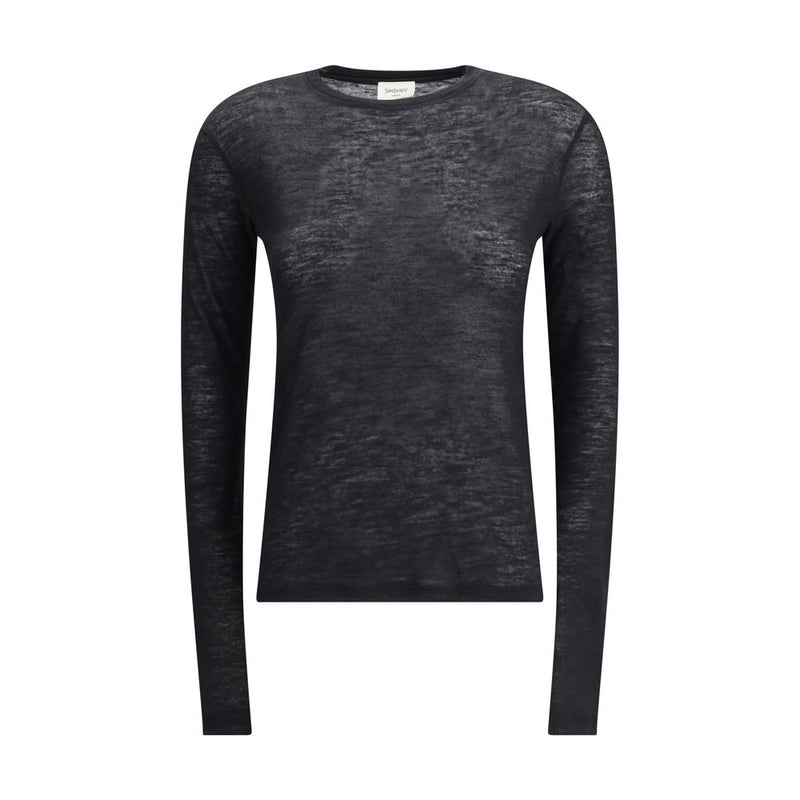 Black Cashmere Long Sleeve T-Shirt