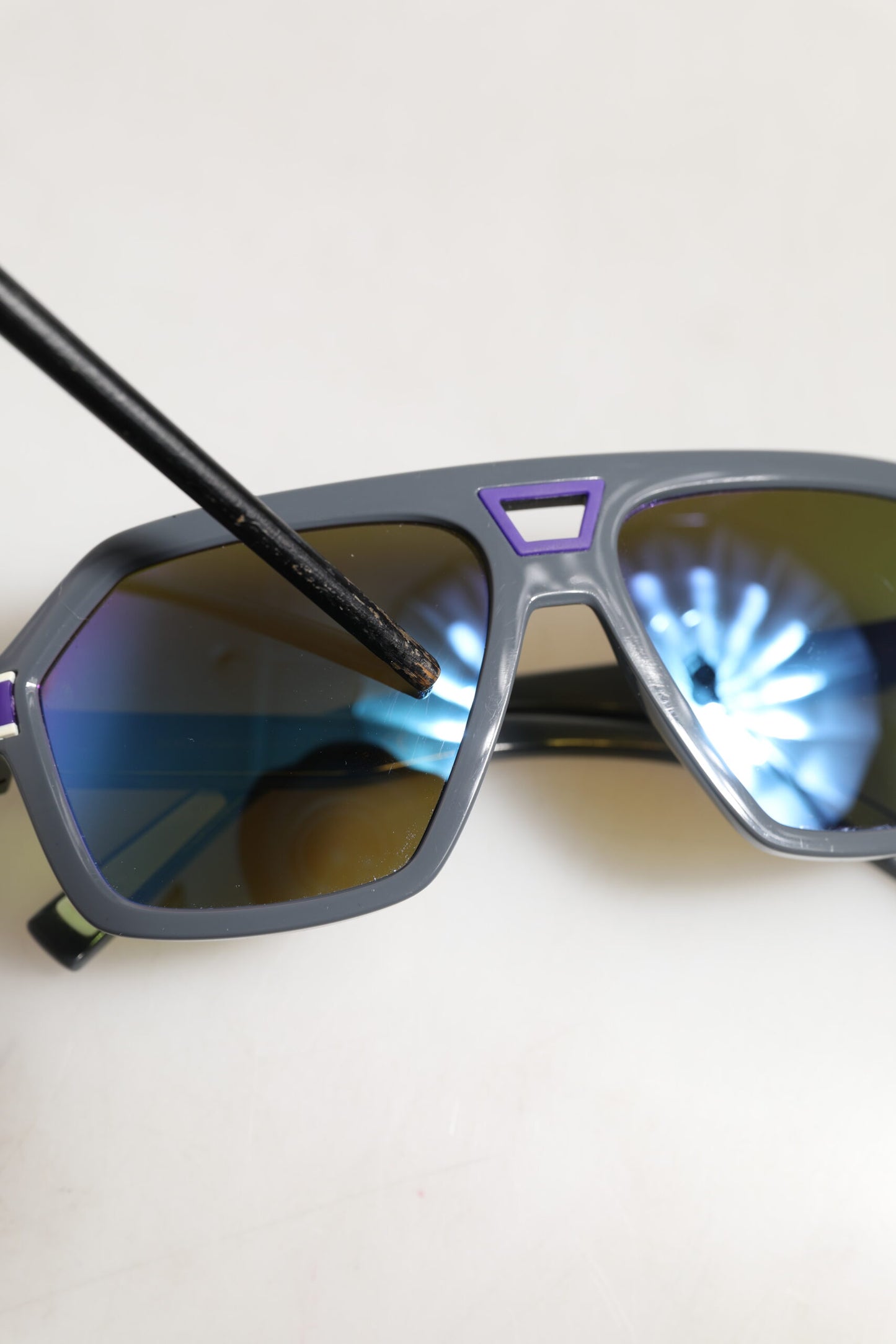 Blue Acetate Aviator Shades Eyewear Sunglasses