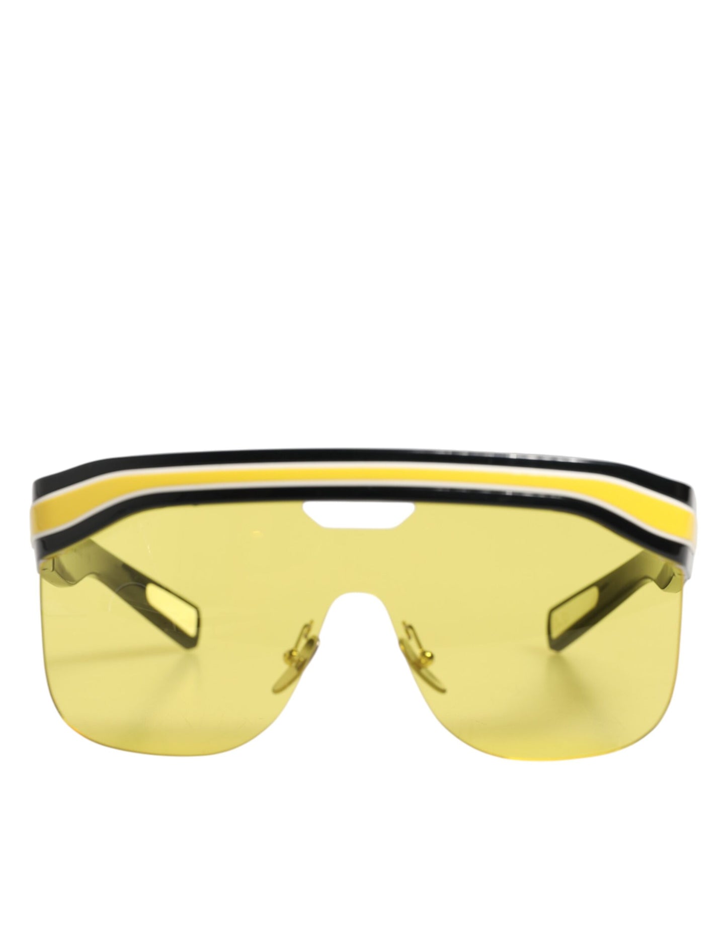 DG6162 Shield Black Yellow White Polyamide Sunglasses