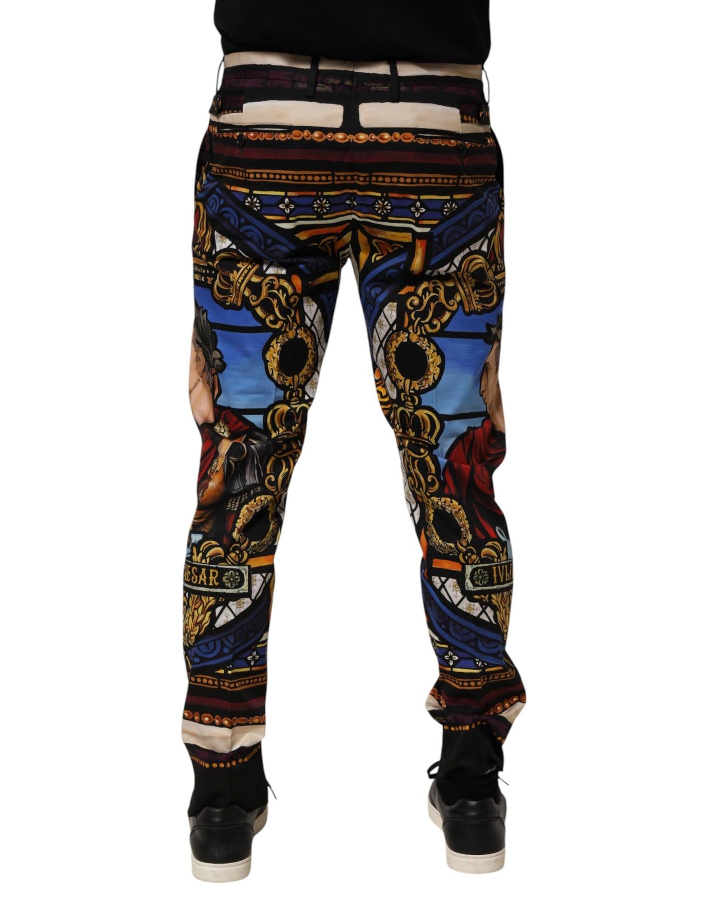 Multicolor Julias Ceasar Print Tapered Pants