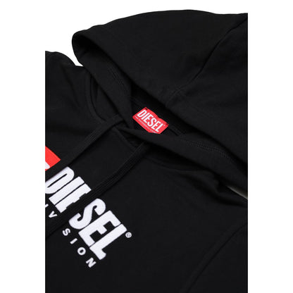 Black Cotton Hoodie