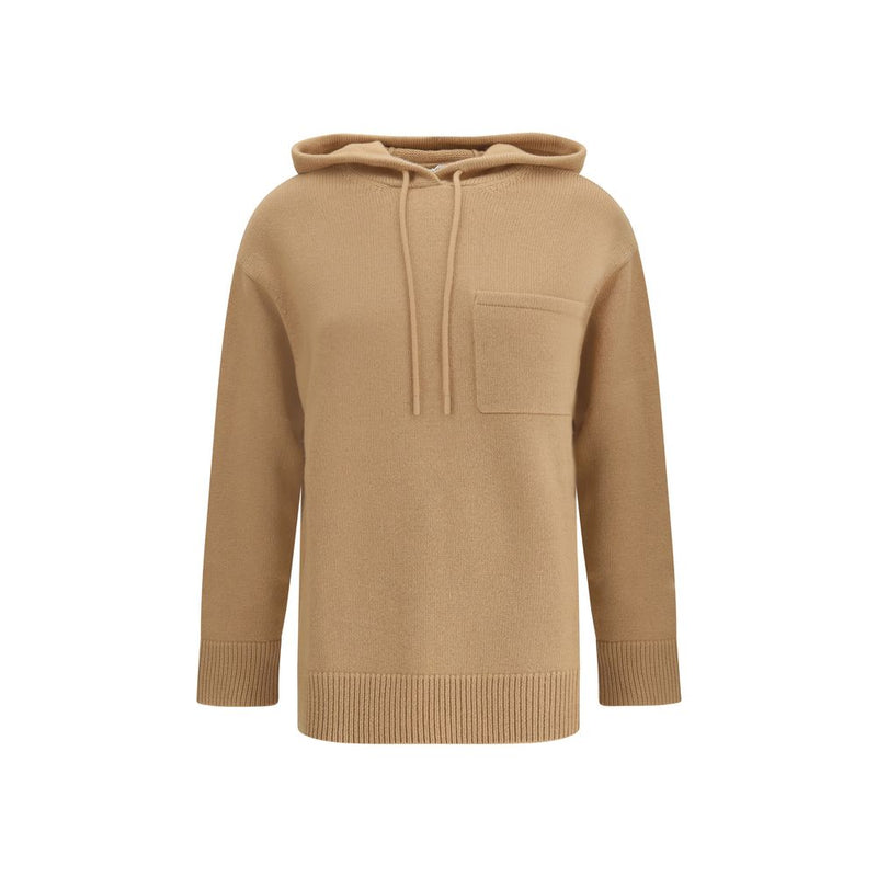 Beige Wool Hoodie