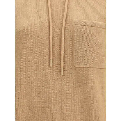 Beige Wool Hoodie