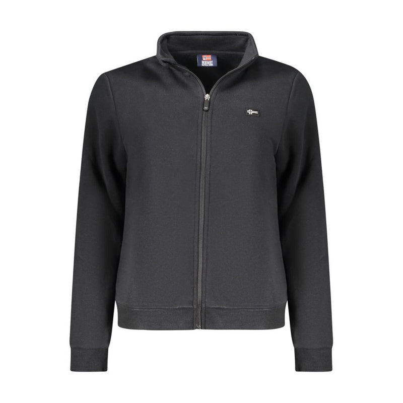 Black Cotton Sweatshirt