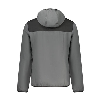 Gray Polyester Men's Jacket