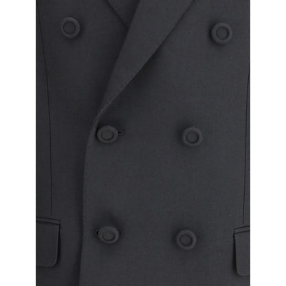 Black Polyester Coat