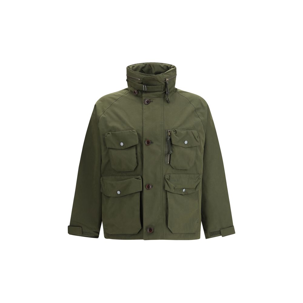Green Polyester Shell Jacket