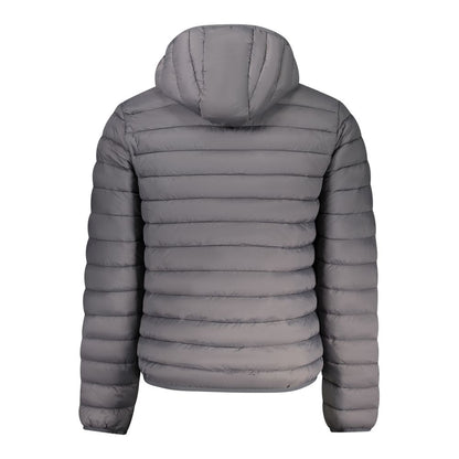 Gray Polyamide Men Jacket