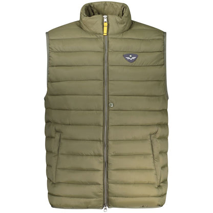 Green Polyamide Men Jacket