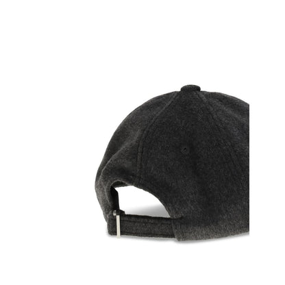 Gray Wool Cap (Baseball Hat)